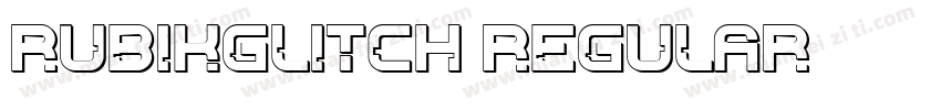 RubikGlitch Regular字体转换